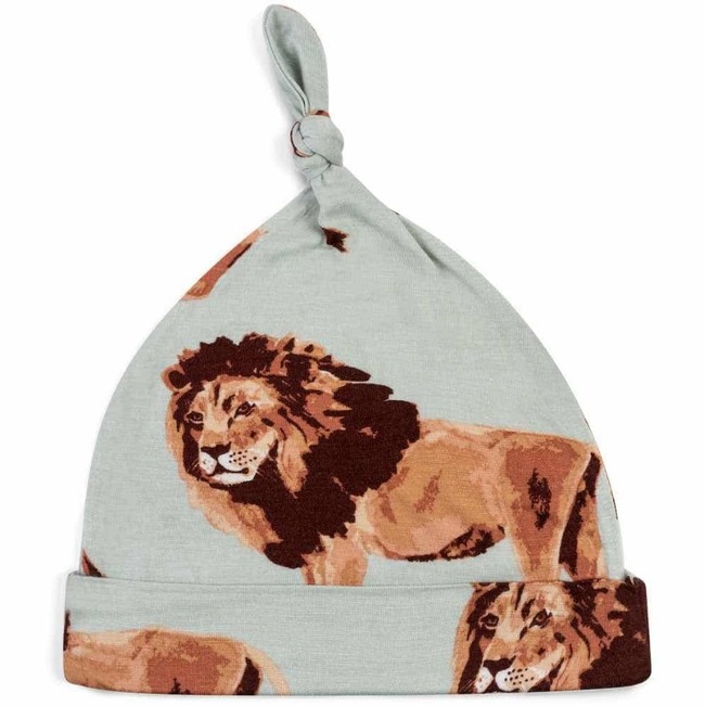 Bamboo Knotted Hat Lion 3-6mo