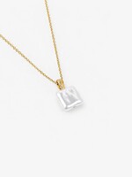 Square Pearl Pendant Necklace