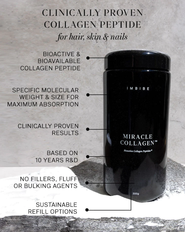 Imbibe - Collagen Powder black jar 300g