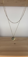 377 Evil Eye Layered Necklace Gold