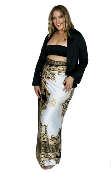 Baliwear Reversible Wrap Skirt - Extra Coverage / Reina Black