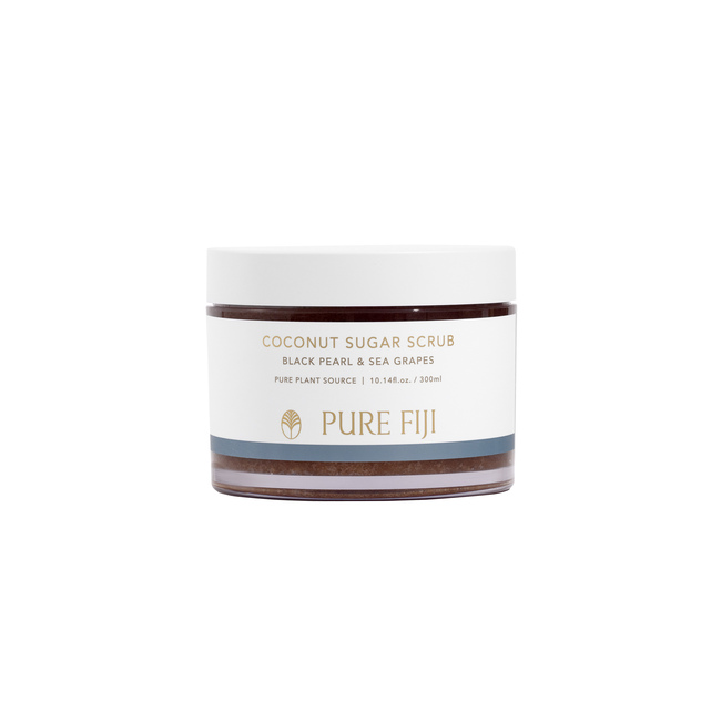 Coconut Sugar Scrub - Black Pearl & Sea Grapes (300ml)