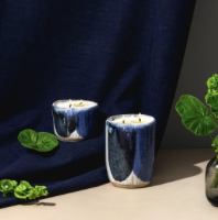 Mini Abode- Geranium Leaf & Bergamot Soy Wax Ceramic Candle