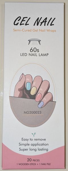 RAINBOW NG200023 SEMI-CURED GEL NAIL WRAPS