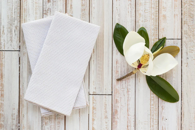 Seersucker Everyday Napkins - Set of 10