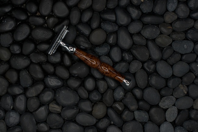 45R Enamel finish 3 piece safety razor