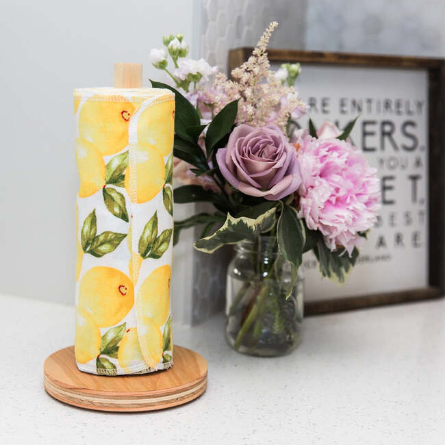 Unpaper Towels - Vintage Lemons w/ Holder
