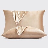 Kitsch Standard Satin Pillowcases 2pc set - CHAMPAGNE