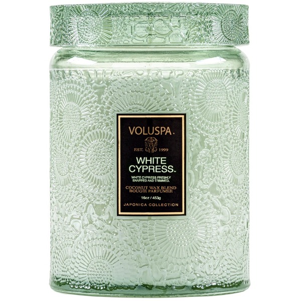 White Cypress Large Jar