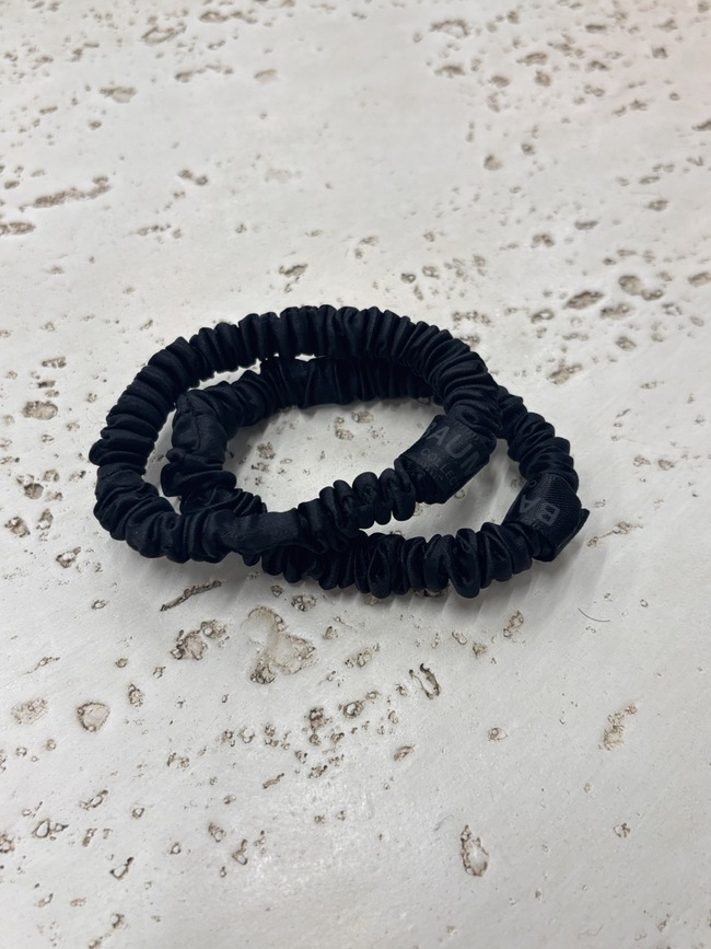 Black Silk Scrunchie