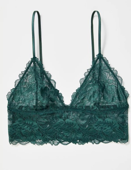 Everyday Lace Longline Evergreen Size L