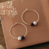 WA | Earthy Whisper Hoops - Gold