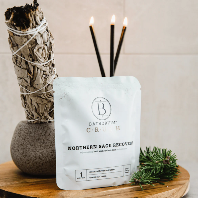 BATHORIUM - Crush Bath Soak - Northern Sage Recovery (1 Bath)