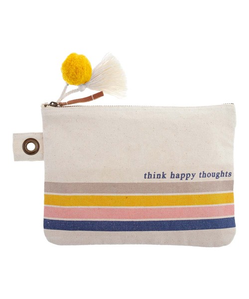 Cotton Canvas Carryall - Think Happy Thoughts