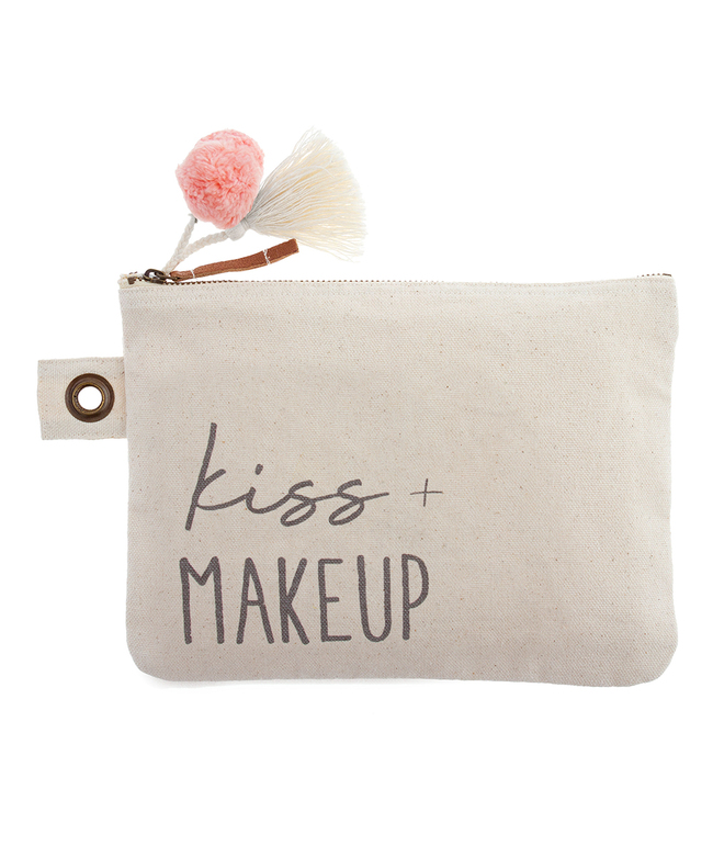 Cotton Canvas Carryall - Kiss & Makeup
