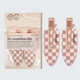 XL creaseless clips 2pc-set terracotta