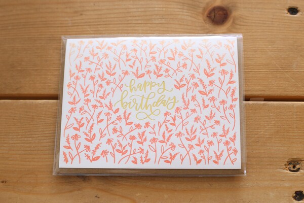 Card Floral Birthday