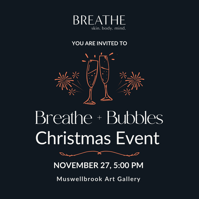 BREATHE + BUBBLES CHRISTMAS EVENT