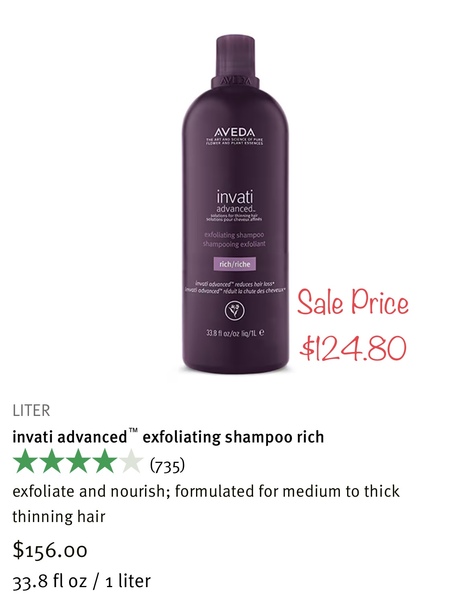 Invati Advanced Rich Exfoliating Shampoo Liter