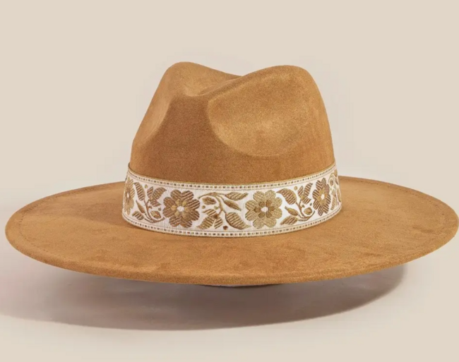 Flower Fedora Hat