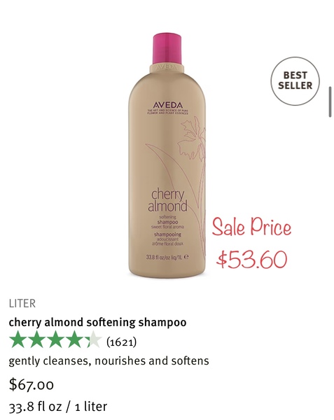 Cherry Almond Shampoo Liter