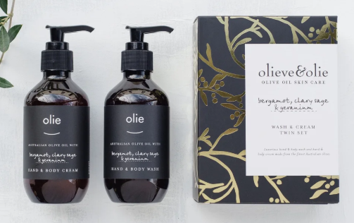 Artist Wash & Cream Twin Set - 2 x 200ml - Bergamot, Clary Sage and Geranium