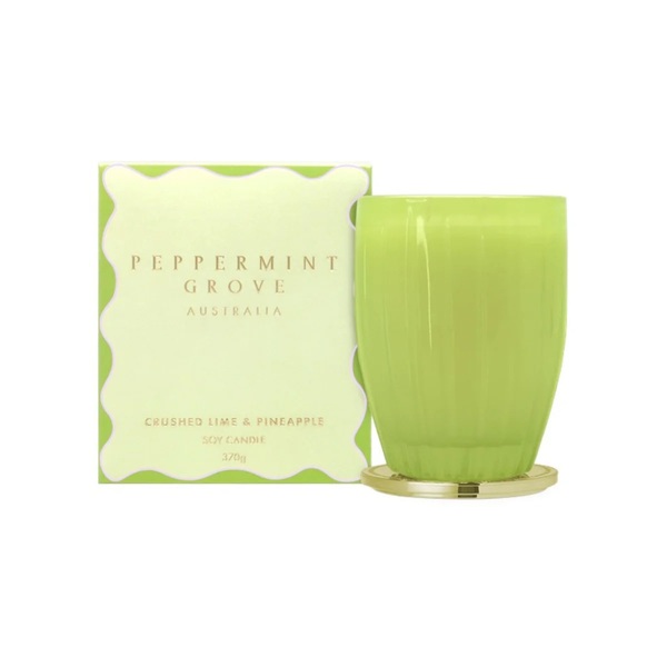 Crushed lime and pineapple - Large soy candle 370g