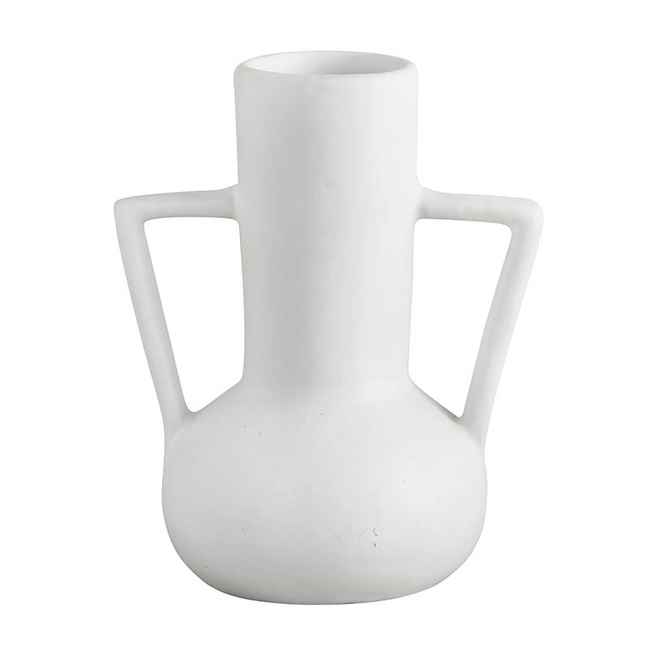 FR 47th Matte White Long Vase
