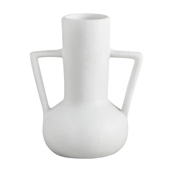 FR 47th Matte White Long Vase