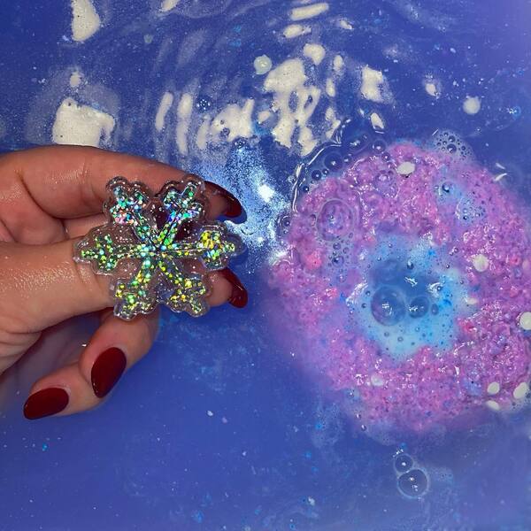 Donut Bath Bomb - Snowflake
