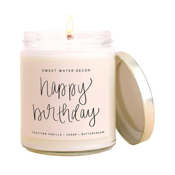 Sweet Water Decor Candle-Happy Birthday