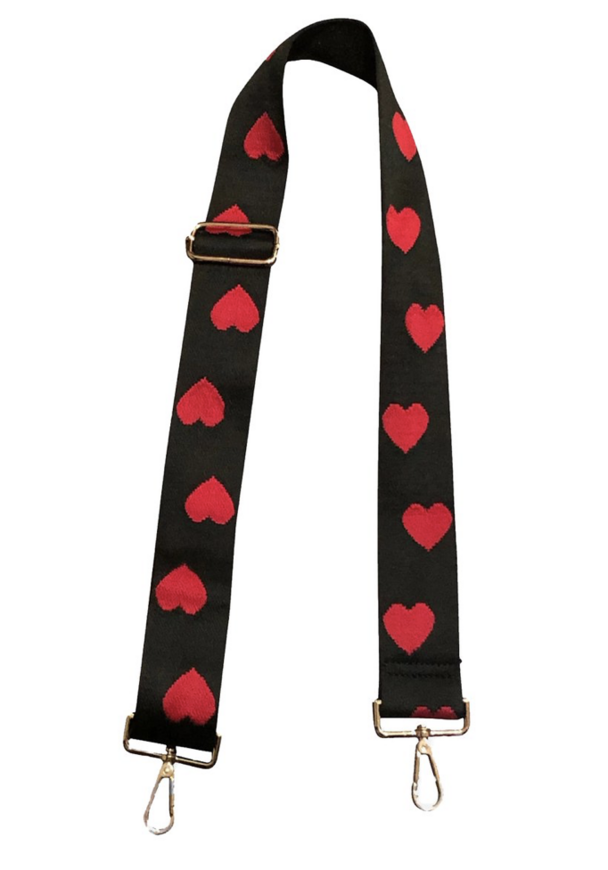 Red Hearts Adjustable Strap