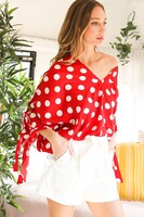 BT 2026 RED DOT BLOUSE L