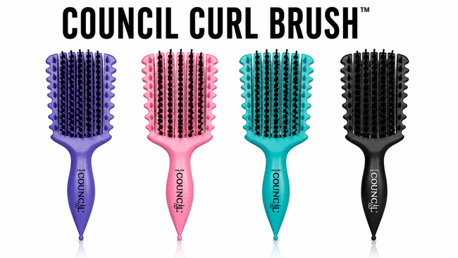 COUNCIL CURL TEAL BRUSH
