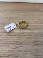 453 18K Gold Double Stacked Ring