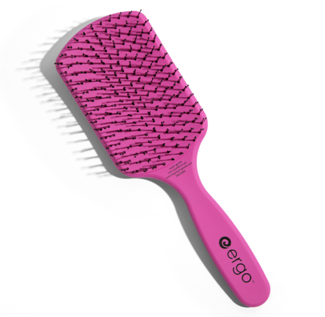 Ergo All Pink Super Gentle Paddle Brush