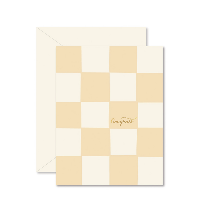 FR Checkerboard Congrats CARD