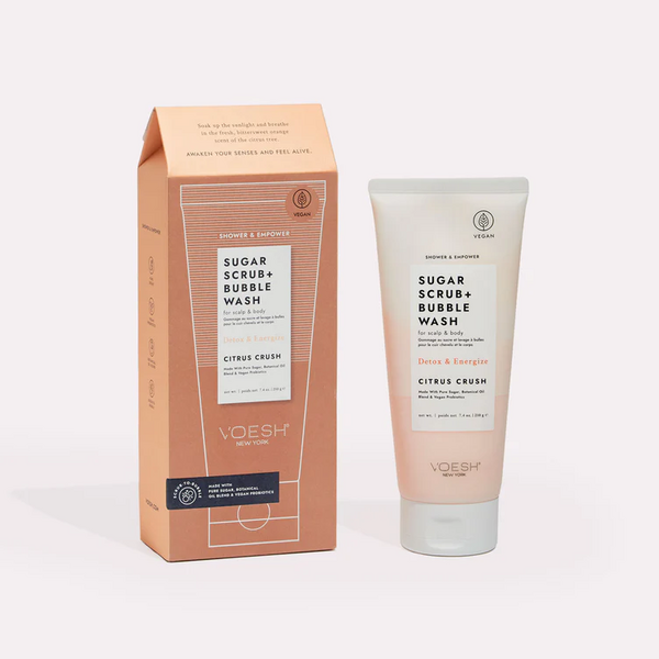 Citrus Crush Sugar Scrub + Bubble Wash for Scalp and Body