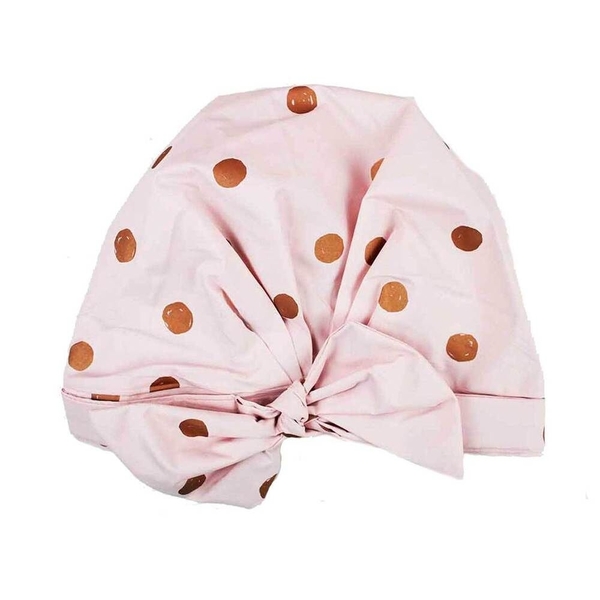 Kitsch Luxe Shower Cap-Blush Dot