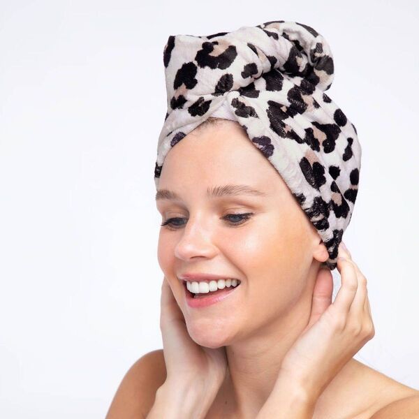 Kitsch Microfiber Hair Towel - Leopard