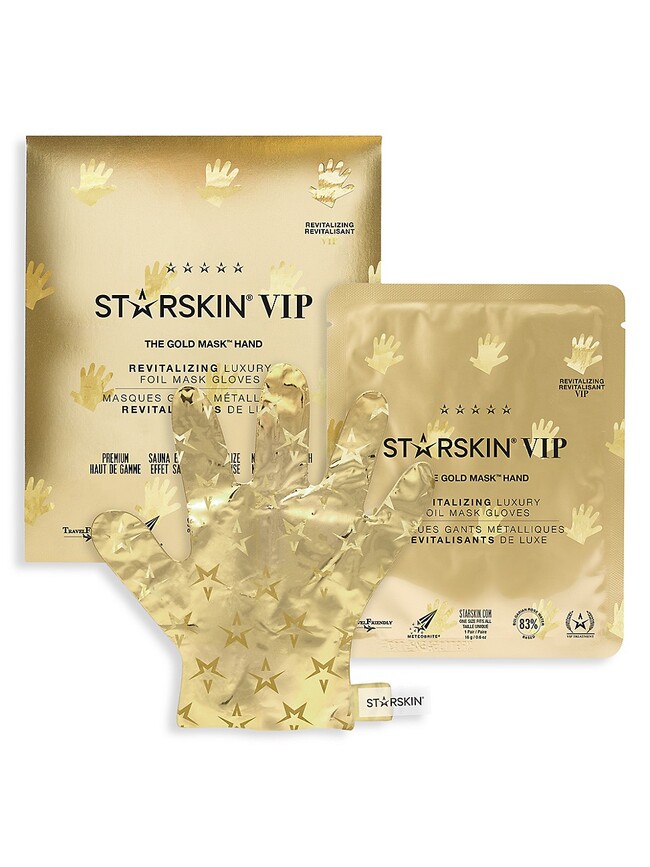 Starskin VIP "The Gold Mask" Hand Revitalizing Luxury Foil Mask Gloves