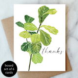 FR AJ FIDDLE LEAF THANK YOU CARD BOX