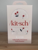 Adjustable Satin Bonnet- Cherry