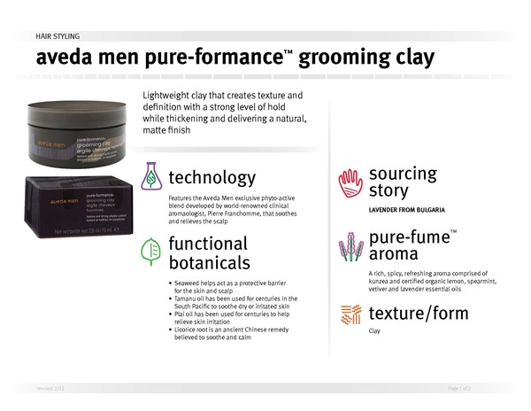 Aveda Men Pure-Formance Grooming Clay 75ml