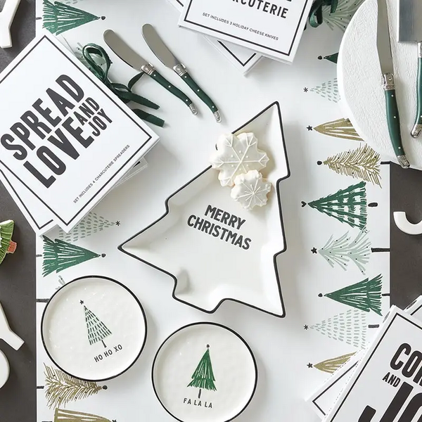 FR Ceramic Tree Plate - Merry Christmas