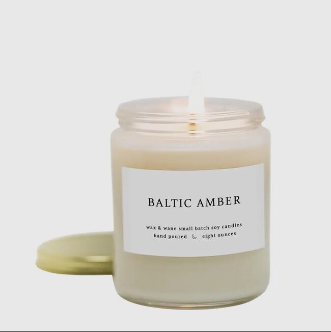 Baltic Amber Soy Candle