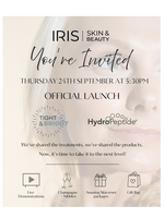IRIS Alpha + HydroPeptide Launch Ticket