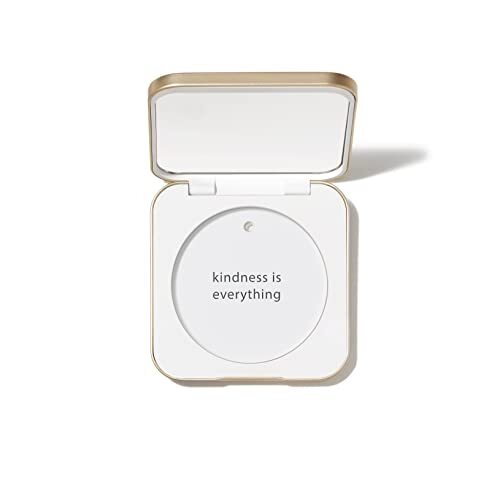 white Refillable compact