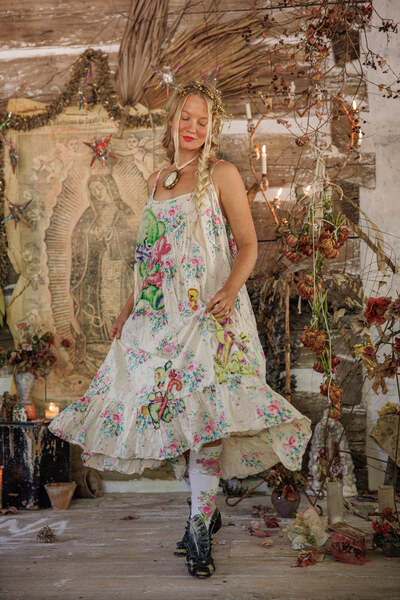 Applique Vianny Slip Dress