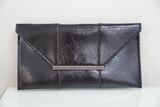 Clutch-Crushed Metallic Evening Black